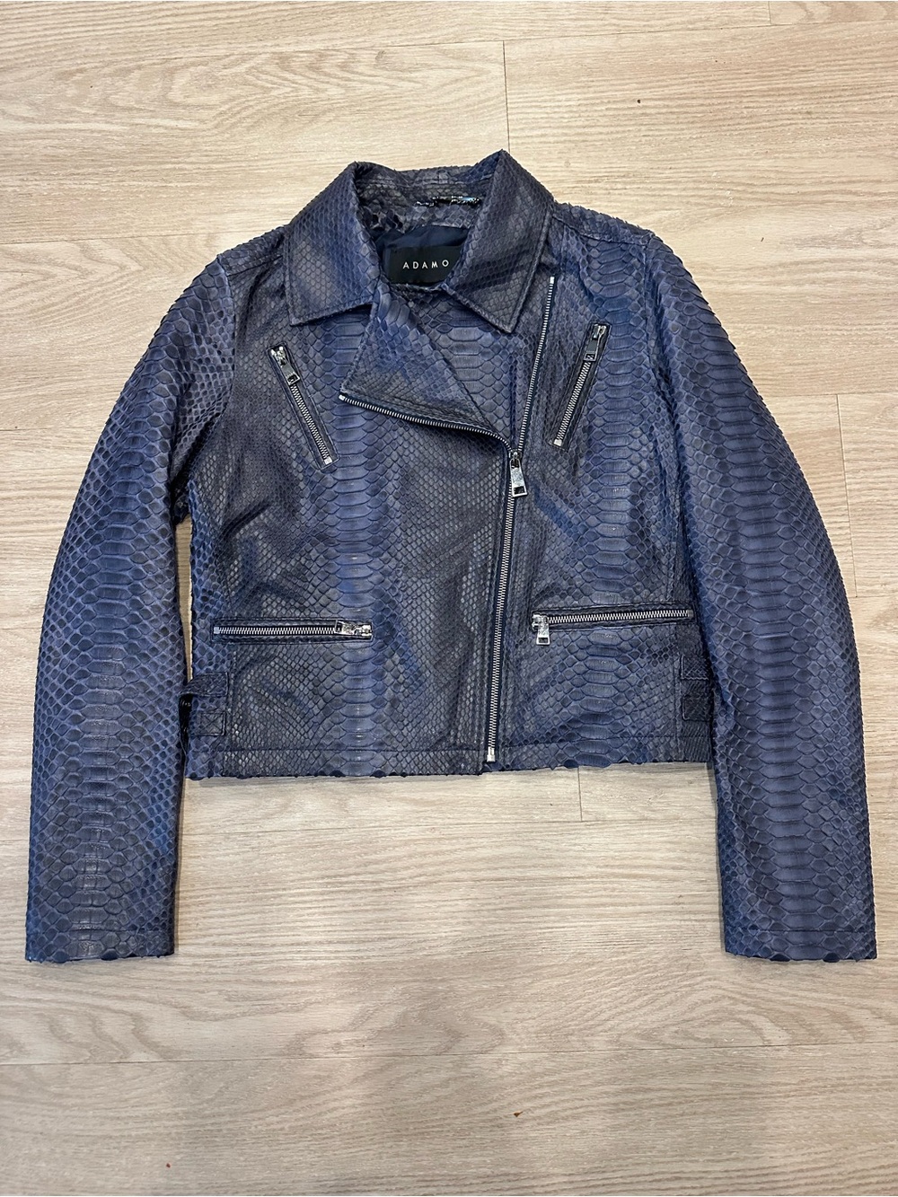 Genuine python leather jacket by ADAMO. Worn few times, excellent condition
